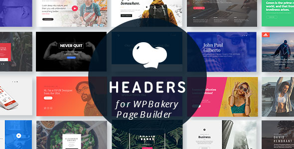 Headers For WPBakery Page Builder Preview Wordpress Plugin - Rating, Reviews, Demo & Download