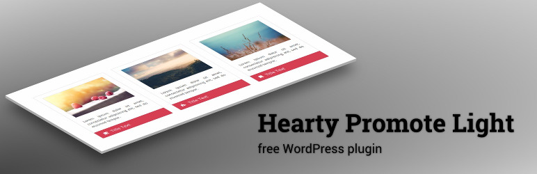 Hearty Promote Light Preview Wordpress Plugin - Rating, Reviews, Demo & Download