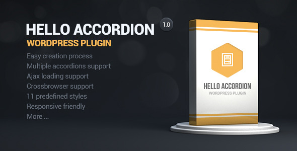 Hello Accordion Wordpress Widget Preview - Rating, Reviews, Demo & Download