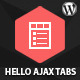 Hello Ajax Tabs WordPress Widget