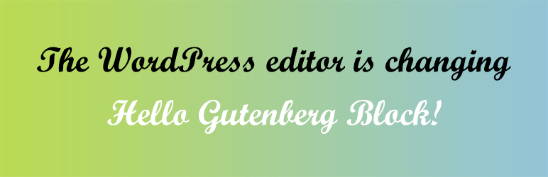 Hello Gutenberg Block Preview Wordpress Plugin - Rating, Reviews, Demo & Download