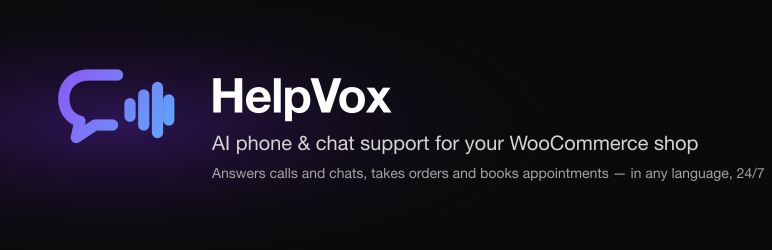 HelpVox For WooCommerce Preview Wordpress Plugin - Rating, Reviews, Demo & Download