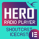Hero – Shoutcast And Icecast Radio Player With History – Elementor Widget Addon