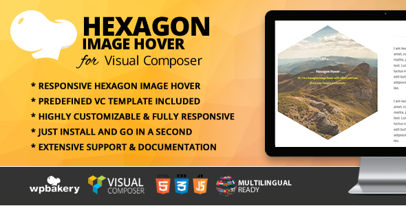 Hexagon Image Hover Addon For WPBakery Page Builder Preview Wordpress Plugin - Rating, Reviews, Demo & Download