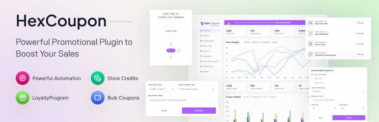 HexCoupon – Advance Coupons For WooCommerce Preview Wordpress Plugin - Rating, Reviews, Demo & Download