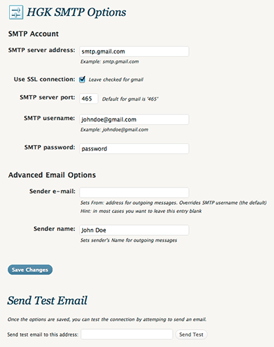 HGK SMTP Preview Wordpress Plugin - Rating, Reviews, Demo & Download