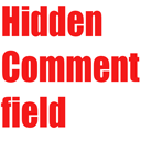 Hidden Comment Field