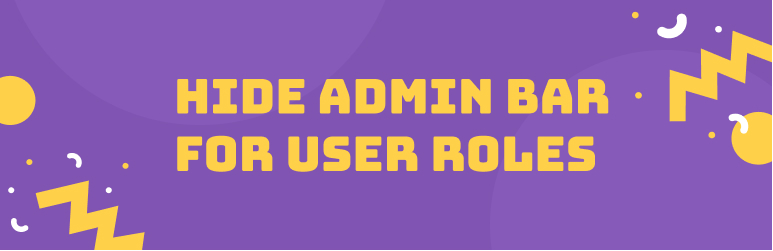 Hide Admin Bar For User Roles Preview Wordpress Plugin - Rating, Reviews, Demo & Download