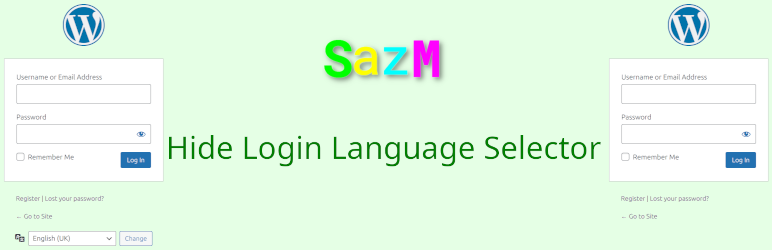 Hide Login Language Selector Preview Wordpress Plugin - Rating, Reviews, Demo & Download