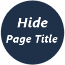 Hide Page Title