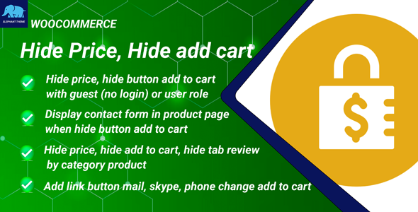 Hide Price Product For WooCommerce Preview Wordpress Plugin - Rating, Reviews, Demo & Download