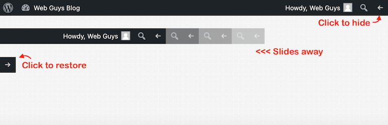 Hide WP Toolbar Preview Wordpress Plugin - Rating, Reviews, Demo & Download