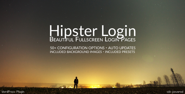Hipster Login – Fullscreen WordPress Login Page Preview - Rating, Reviews, Demo & Download