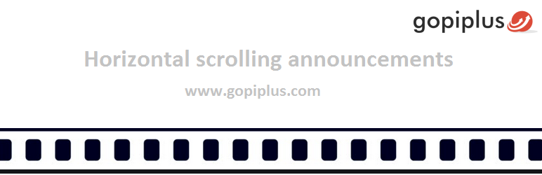Horizontal Scrolling Announcements Preview Wordpress Plugin - Rating, Reviews, Demo & Download