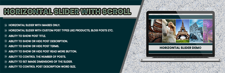 Horizontal Slider With Scroll Preview Wordpress Plugin - Rating, Reviews, Demo & Download