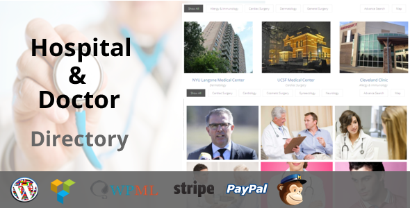 Hospital & Doctor Directory Preview Wordpress Plugin - Rating, Reviews, Demo & Download