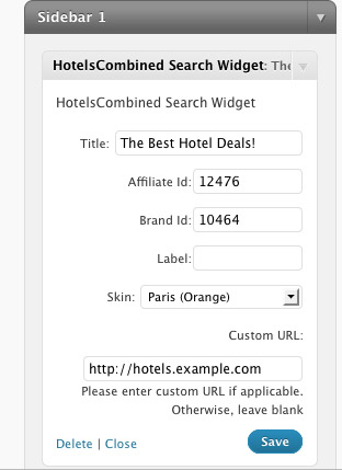 HotelsCombined Search Widget Preview Wordpress Plugin - Rating, Reviews, Demo & Download