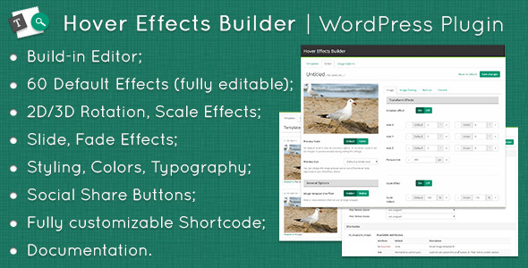 Hover Effects Builder – WordPress Plugin Preview - Rating, Reviews, Demo & Download