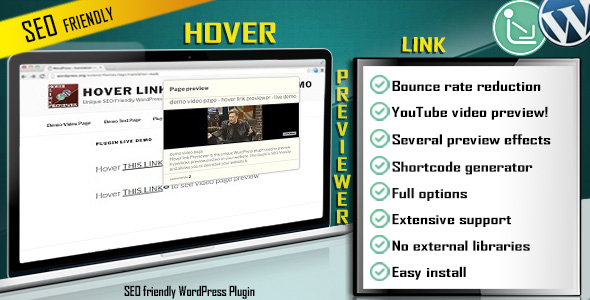 Hover Link Previewer – SEO Friendly WordPress Plugin! Preview - Rating, Reviews, Demo & Download