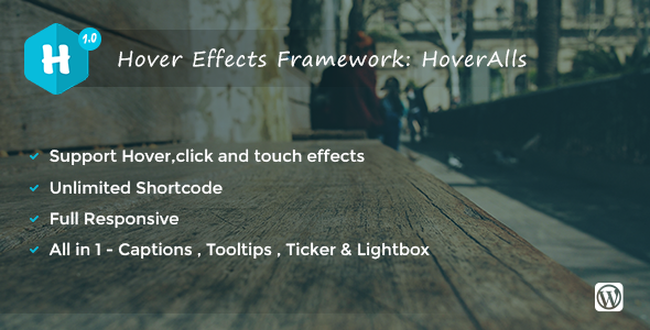 Hoveralls – Image Hover Effect Plugin For Wordpress Preview - Rating, Reviews, Demo & Download