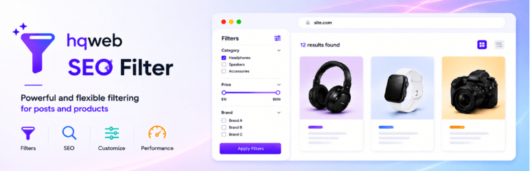 Hqweb SEO Filter Preview Wordpress Plugin - Rating, Reviews, Demo & Download
