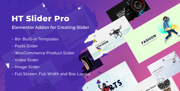 HT Slider Pro For Elementor Preview Wordpress Plugin - Rating, Reviews, Demo & Download