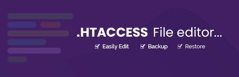 Htaccess File Editor – Easily Edit, Backup, Restore Wordpress Plugin - Rating, Reviews, Demo & Download