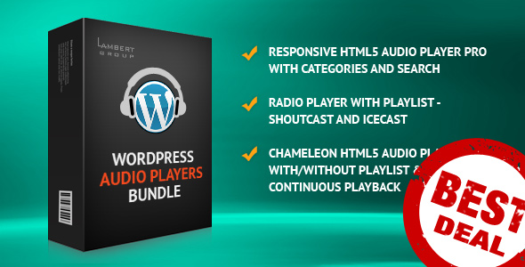HTML5 Audio Players WordPress Plugins Bundle Preview - Rating, Reviews, Demo & Download
