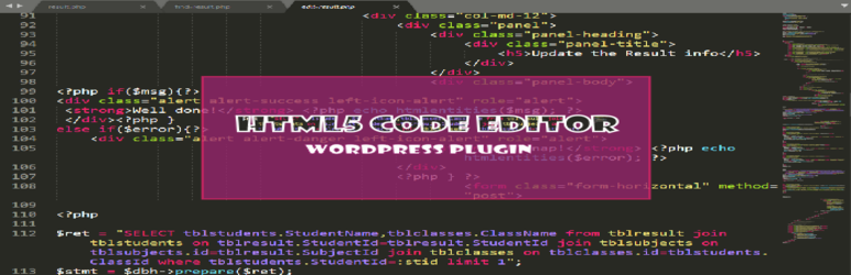 HTML5 Code Editor Preview Wordpress Plugin - Rating, Reviews, Demo & Download