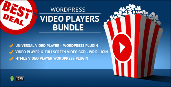 HTML5 Video Players WordPress Plugins Bundle Preview - Rating, Reviews, Demo & Download