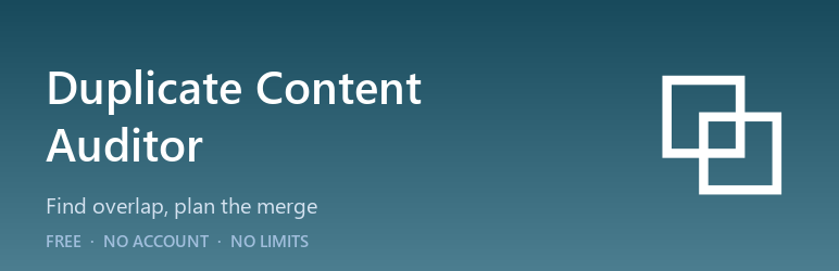 HUBLO Duplicate Content Auditor Preview Wordpress Plugin - Rating, Reviews, Demo & Download