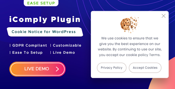 IComply – Cookie Notice Plugin for Wordpress Preview - Rating, Reviews, Demo & Download