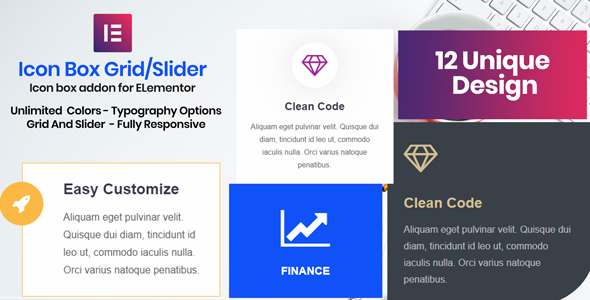 Icon Box – Elementor Addon Plugin Preview - Rating, Reviews, Demo & Download