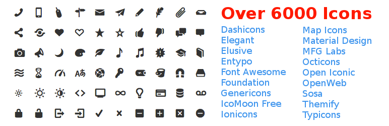 Icon Fonts Preview Wordpress Plugin - Rating, Reviews, Demo & Download