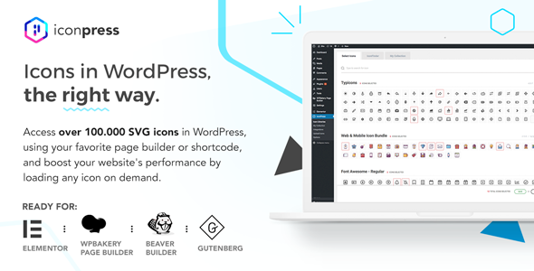 IconPress Pro – Icon Management Plugin for Wordpress Preview - Rating, Reviews, Demo & Download