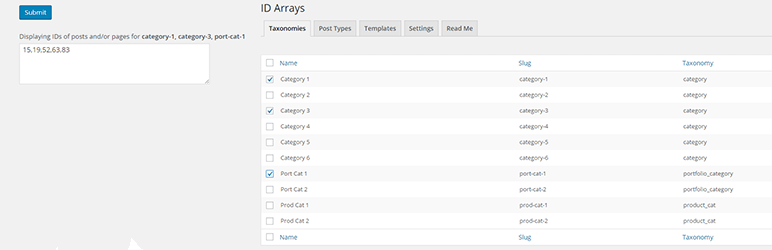 ID Arrays Preview Wordpress Plugin - Rating, Reviews, Demo & Download