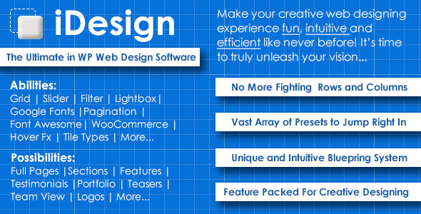 IDesign – The Ultimate In WP Web Design Software Preview Wordpress Plugin - Rating, Reviews, Demo & Download