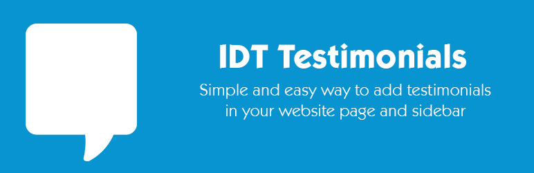 IDT Testimonial Preview Wordpress Plugin - Rating, Reviews, Demo & Download