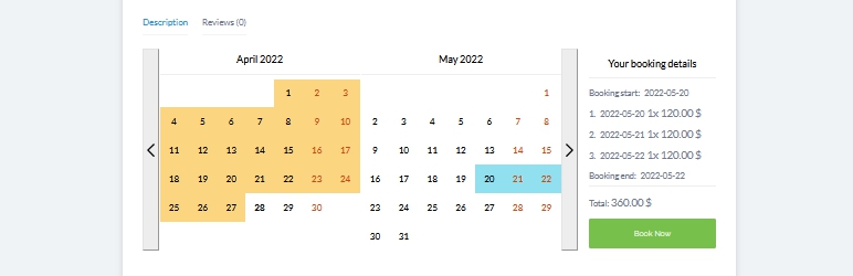 ILabs Booking WooCommerce – Apartments, Boats, Cars Preview Wordpress Plugin - Rating, Reviews, Demo & Download