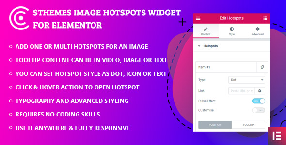 Image Hotspots Widgets By SThemes For Elementor Page Builder Preview Wordpress Plugin - Rating, Reviews, Demo & Download