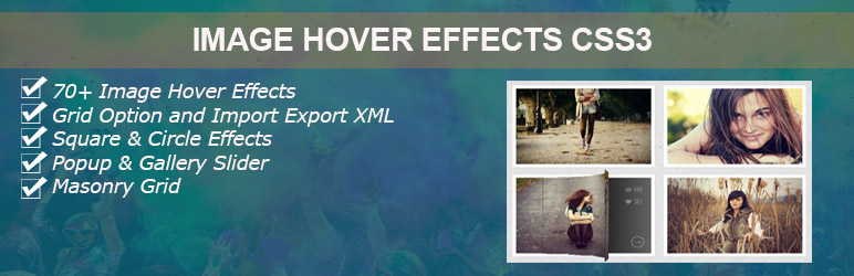 Image Hover Effects Css3 Preview Wordpress Plugin - Rating, Reviews, Demo & Download