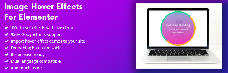 Image Hover Effects For Elementor Preview Wordpress Plugin - Rating, Reviews, Demo & Download