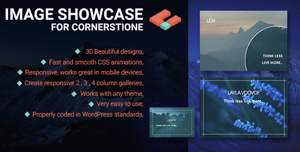 Image Showcase For Cornerstone Preview Wordpress Plugin - Rating, Reviews, Demo & Download