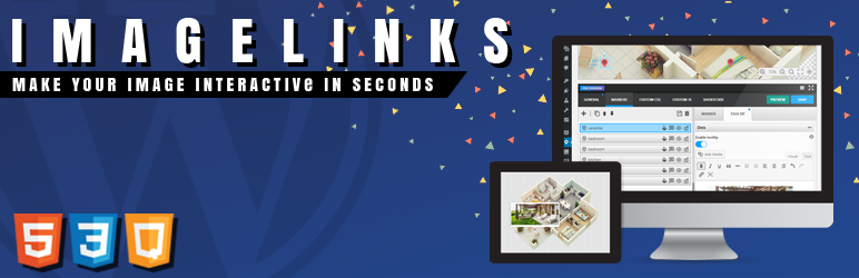 ImageLinks Interactive Image Builder Plugin for Wordpress Preview - Rating, Reviews, Demo & Download