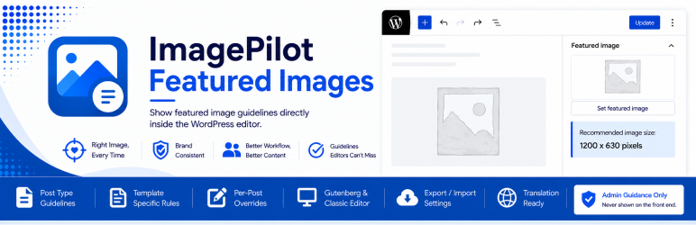 ImagePilot Featured Images Preview Wordpress Plugin - Rating, Reviews, Demo & Download