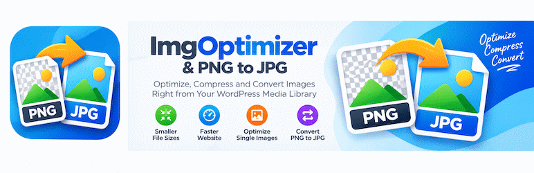 ImgOptimizer & PNG To JPG Preview Wordpress Plugin - Rating, Reviews, Demo & Download