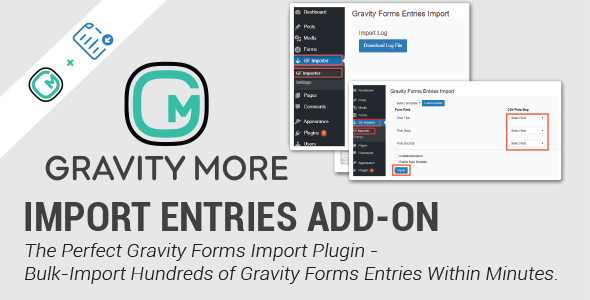 Import Entries For Gravity Forms Preview Wordpress Plugin - Rating, Reviews, Demo & Download