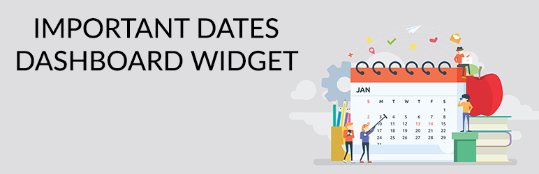 Important Dates Dashboard Widget Preview Wordpress Plugin - Rating, Reviews, Demo & Download