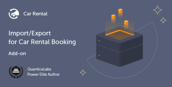 Import/Export Add-on: Car Rental Booking System Preview Wordpress Plugin - Rating, Reviews, Demo & Download