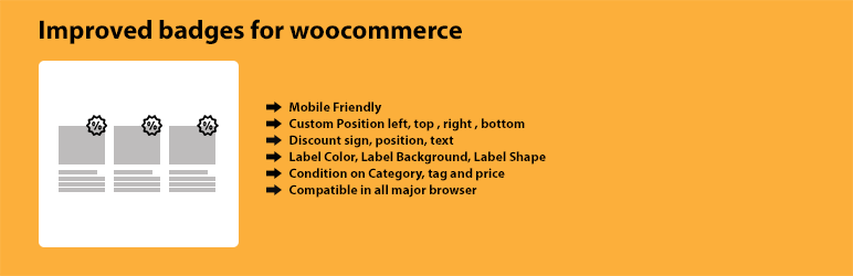 Improved Badges For Woocommerce Preview Wordpress Plugin - Rating, Reviews, Demo & Download
